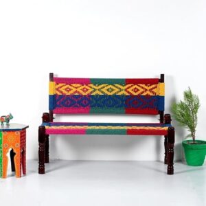 Wooden Backrest Bench